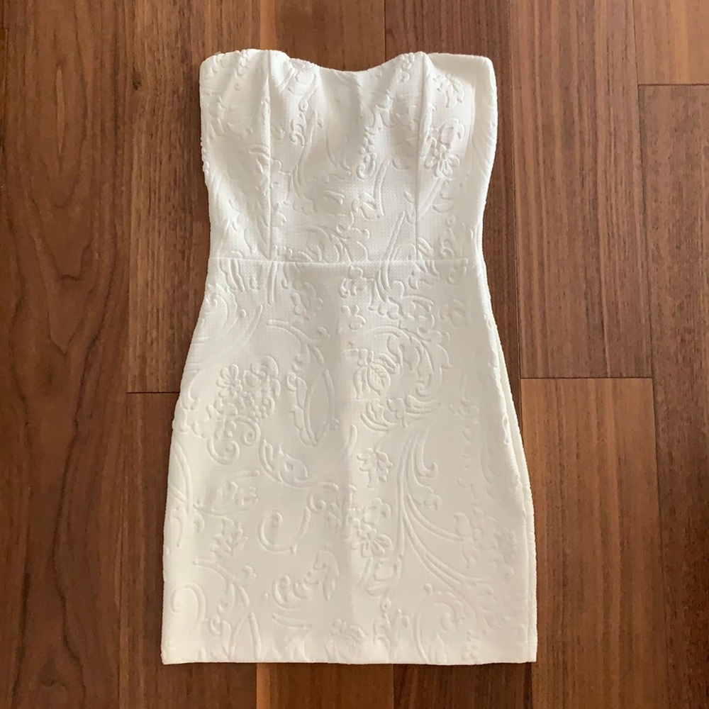 Beautiful White Strapless Windsor Dress